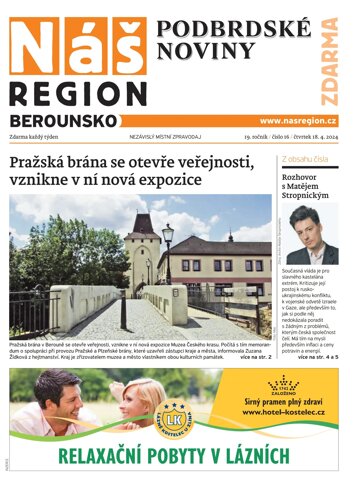 Obálka e-magazínu Náš Region - Berounsko 16/2024