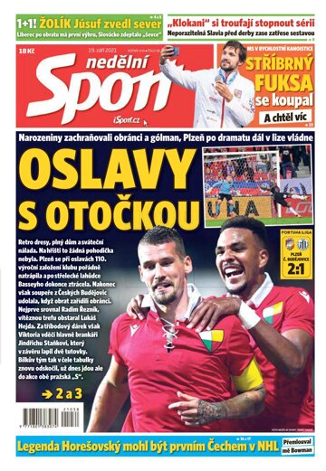 Obálka e-magazínu Nedělní Sport 19.9.2021