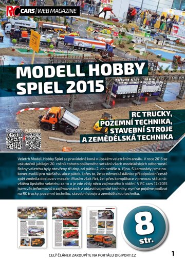 Obálka e-magazínu Modell HobbySpiel 2015