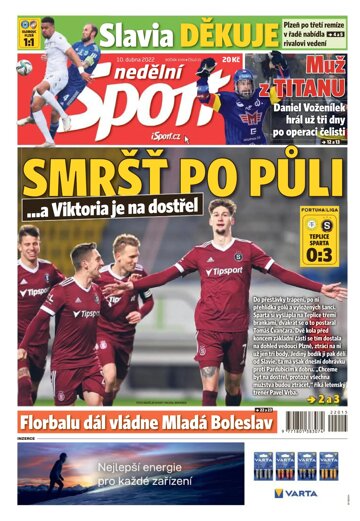 Obálka e-magazínu Nedělní Sport 10.4.2022