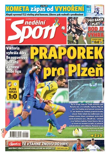 Obálka e-magazínu Nedělní Sport 13.3.2022