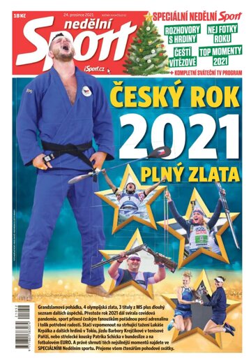 Obálka e-magazínu Nedělní Sport 26.12.2021