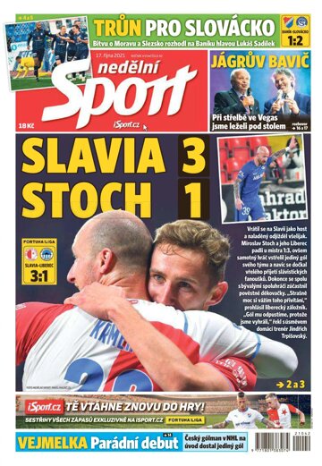Obálka e-magazínu Nedělní Sport 17.10.2021