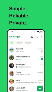 Snímek obrazovky aplikace WhatsApp Messenger