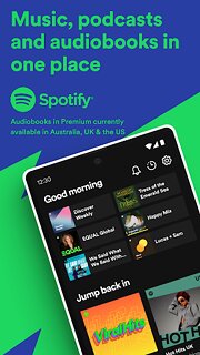 Snímek obrazovky aplikace Spotify: Music and Podcasts