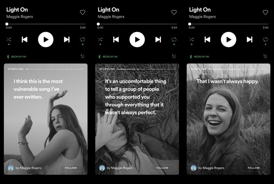 Spotify jako sociální síť? Aplikace testuje „příběhy“ ve stylu Instagram Stories