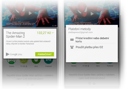 Nechcete v Google Play zadávat citlivé údaje o své kartě? Plaťte za aplikace z O2 vyúčtování!