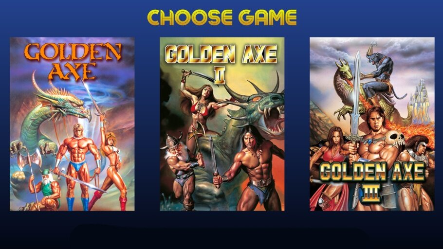 Retro nášup o třech chodech: stáhněte si tři díly legendární Golden Axe!