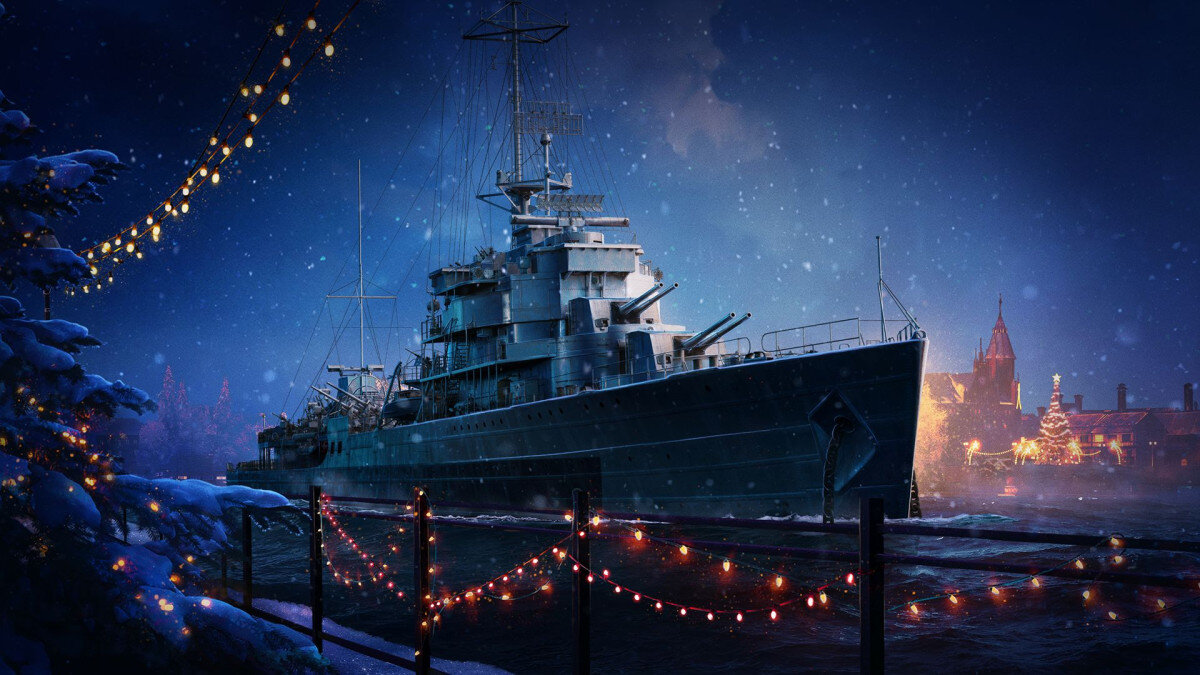 Námořní hra World of Warships: Blitz slaví Vánoce
