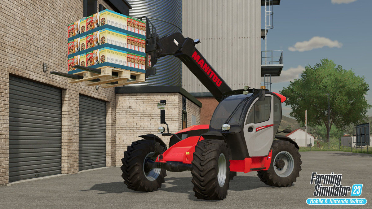 Farming Simulator 23 ukazuje různorodé stroje, včetně Zetoru