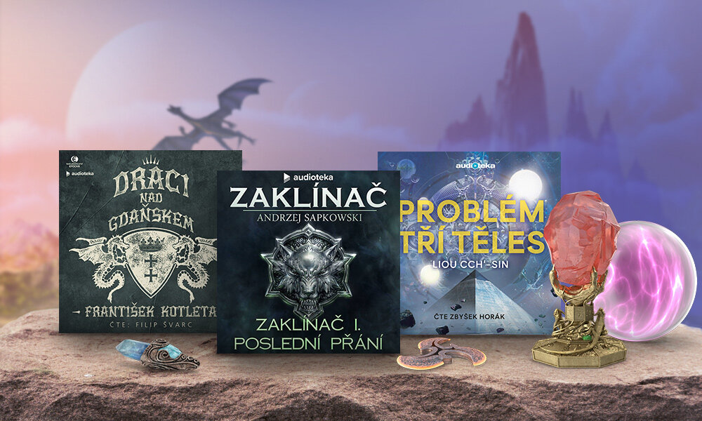 Sapkowski, Pratchett, Kotleta. Zaposlouchejte se (nejen) do fantasy se slevou 30 %