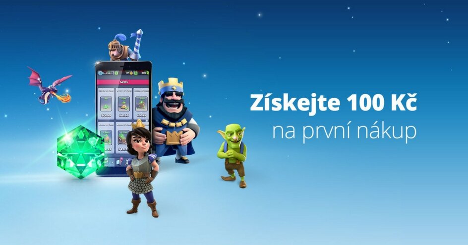 Získejte 100 Kč na první nákup v Google Play!