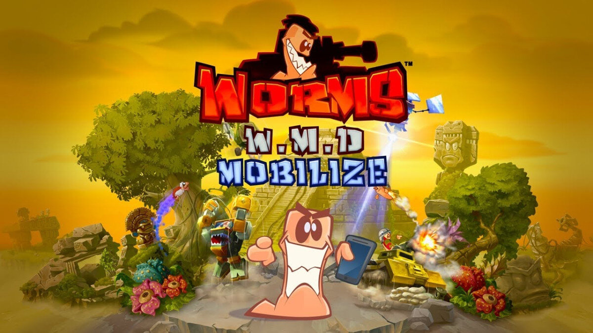Taktické bitvy červíků v prémiové hře Worms W.M.D: Mobilize