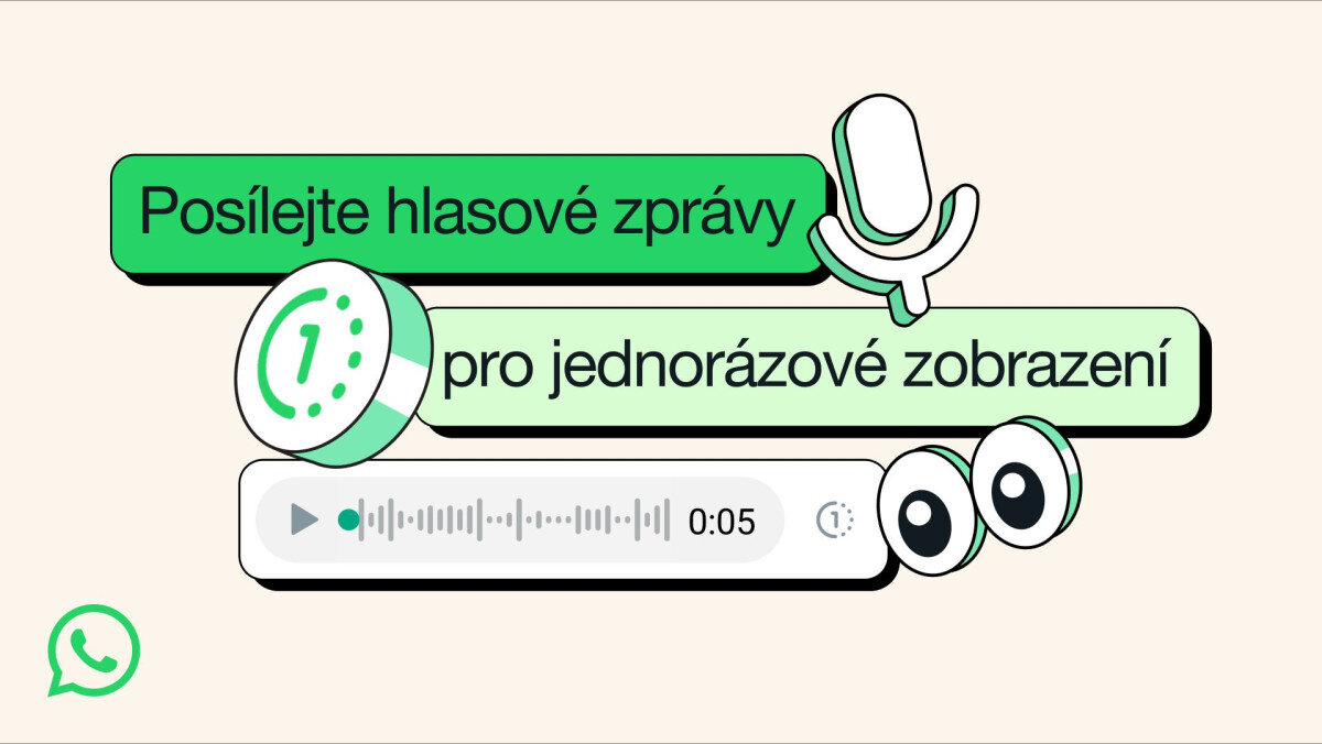 WhatsApp nově umožňuje posílat hlasové zprávy, které po přehrání zmizí