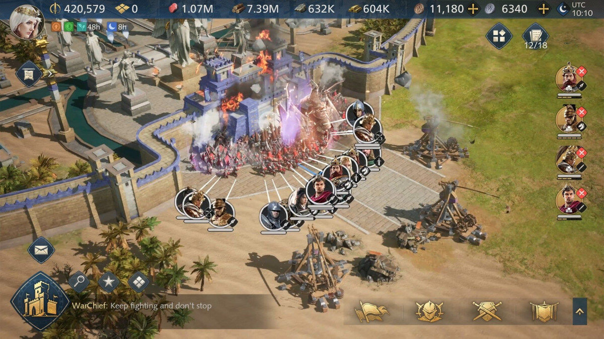 Budování impéria a strategické bitvy ve hře Age of Empires Mobile