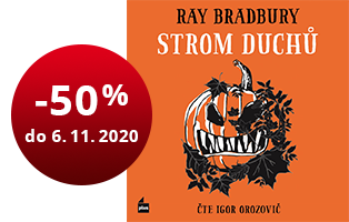 King, Bradbury, Karika.  Dotvořte si halloweenskou atmosféru poslechem napínavých audioknih se slevou až 50 %