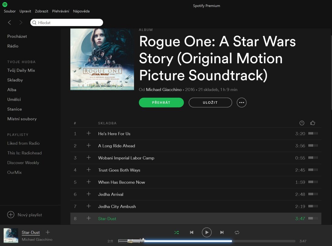 Spotify si pro fanoušky Hvězdných válek přichystalo speciální překvapení