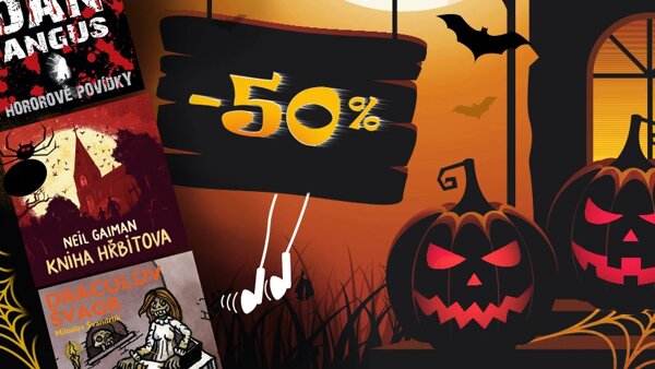 Švandrlík, Gaiman i Opatřil.  Připravte se na Halloween se 4 hororovými audioknihami se slevou 50 %