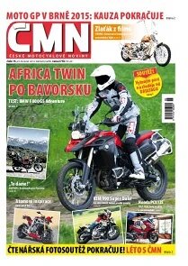 Obálka e-magazínu ČESKÉ MOTOCYKLOVÉ NOVINY 15/2014