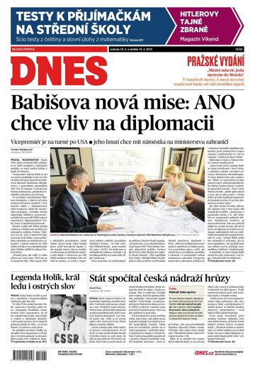 Obálka e-magazínu MF Dnes 18.4.2015