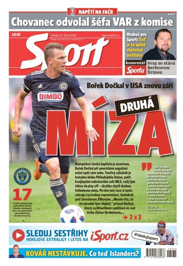 Obálka e-magazínu Sport 10.10.2018