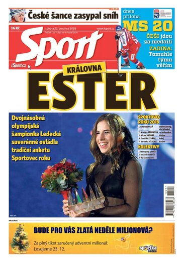 Obálka e-magazínu Sport 22.12.2018