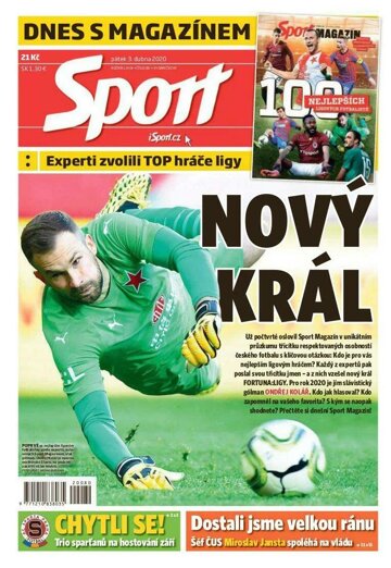 Obálka e-magazínu Sport 3.4.2020