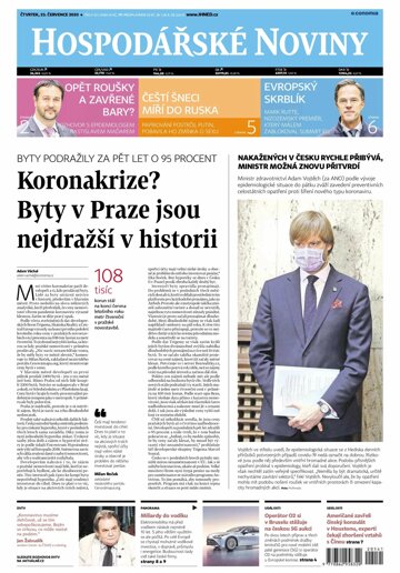 Obálka e-magazínu Hospodářské noviny 141 - 23.7.2020