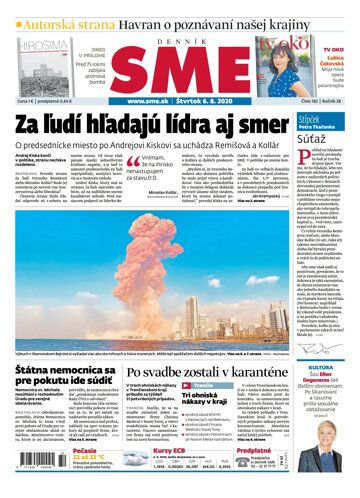 Obálka e-magazínu SME 6.8.2020