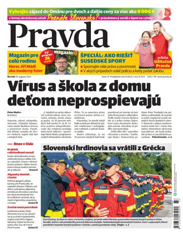 Obálka e-magazínu Pravda 19. 8. 2021