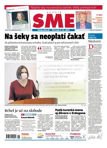 Obálka e-magazínu SME 2-12-2021