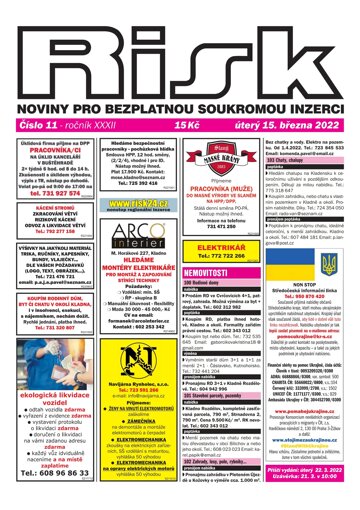 Obálka e-magazínu Risk 11/2022