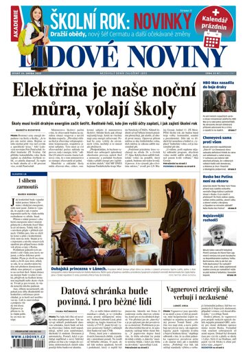 Obálka e-magazínu Lidové noviny 23.8.2022