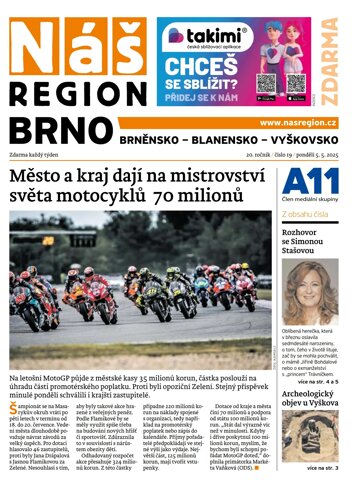 Obálka e-magazínu Náš Region - Brno 19/2025