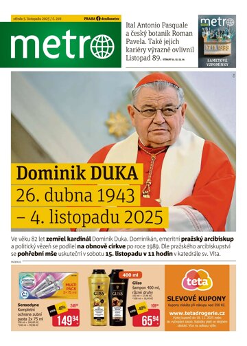 Obálka e-magazínu deník METRO 5.11.2025