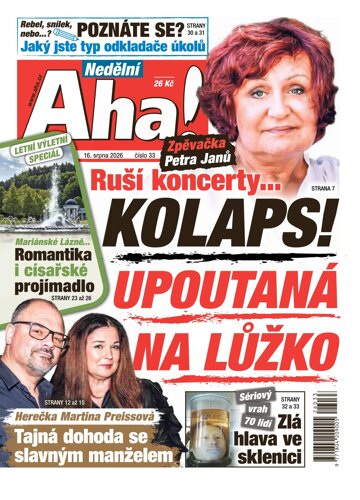 Obálka e-magazínu Nedělní AHA! 16.8.2026