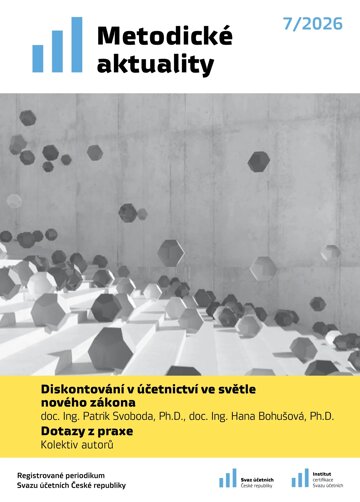 Obálka e-magazínu Metodické aktuality Svazu účetních 7/2026