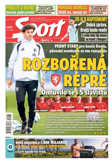 Obálka e-magazínu Sport 22.9.2026