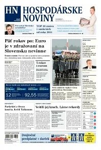 Obálka e-magazínu Hospodárske noviny 30.12.2013