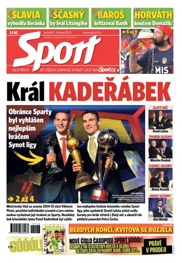 Obálka e-magazínu Sport 1.6.2015