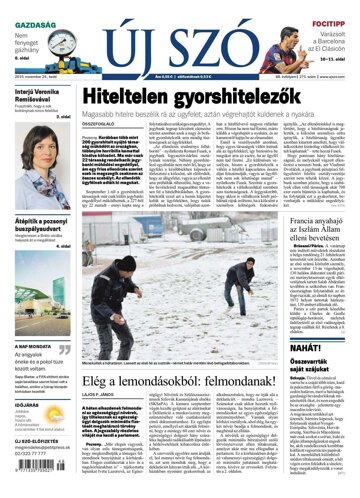 Obálka e-magazínu Új Szó 24.11.2015