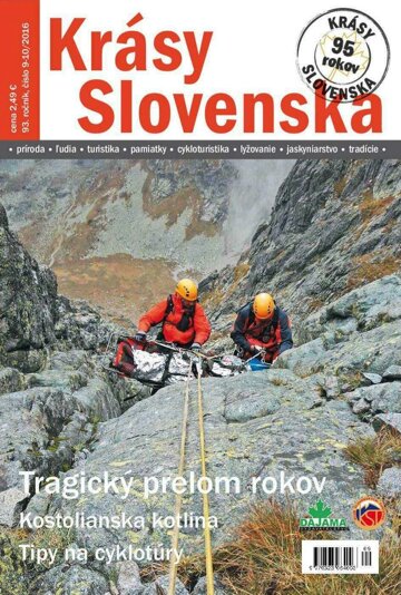 Obálka e-magazínu Krásy Slovenska 9-10/2016