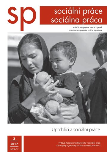 Obálka e-magazínu Sociální práce 2/2017 Uprchlíci a