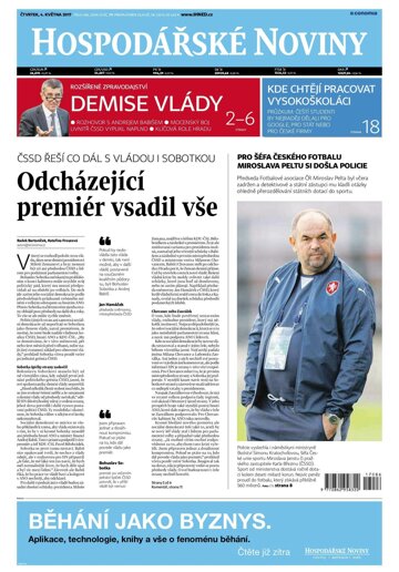 Obálka e-magazínu Hospodářské noviny 086 - 4.5.2017