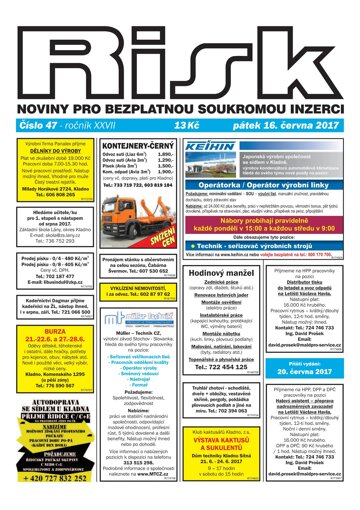 Obálka e-magazínu Risk 47/2017