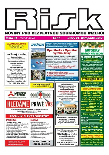Obálka e-magazínu Risk 91/2017