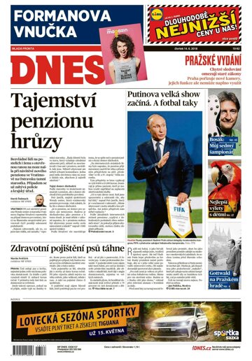 Obálka e-magazínu MF Dnes 14.6.2018