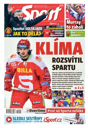 Obálka e-magazínu Sport 12.1.2019