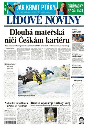 Obálka e-magazínu Lidové noviny 9.2.2019