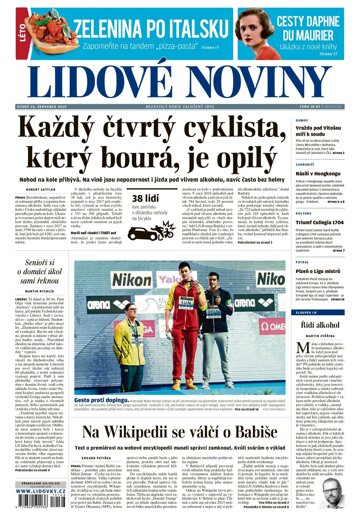 Obálka e-magazínu Lidové noviny 23.7.2019